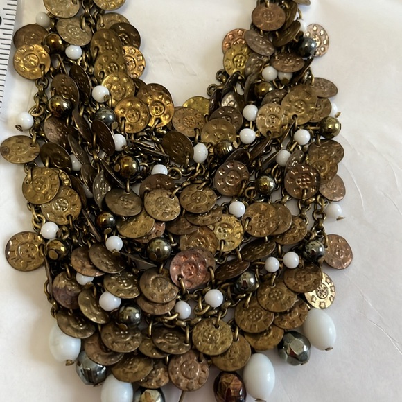 *CLEOPATRA COIN BIB NECKLACE - Picture 5 of 5